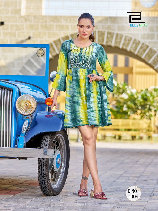 Blue Hills Bislery Tunic Style Printed Kurtis Catalog